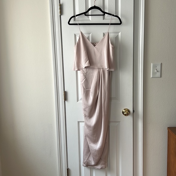 Shona Joy Luxe Cocktail Frill Dress in Porcelain Size 2 - Picture 8 of 13